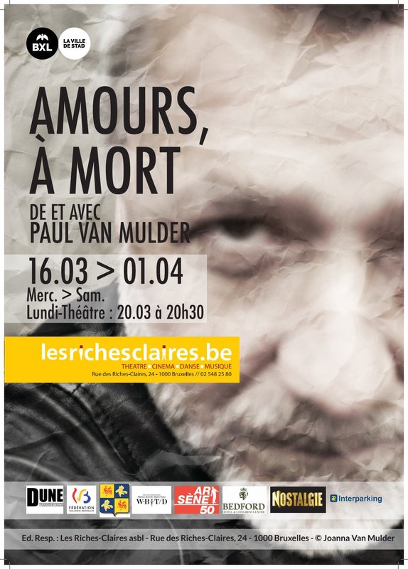THEATRE : « Amours, à mort » de Paul Van Mulder